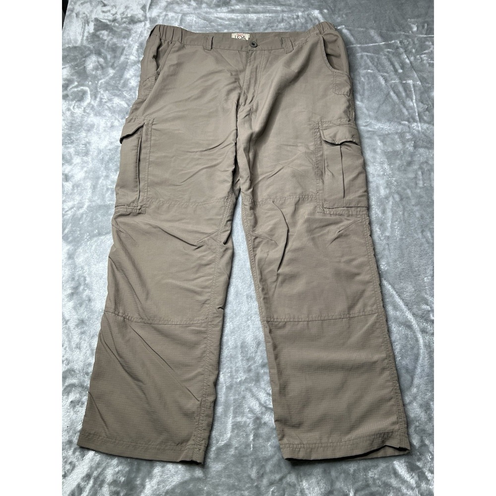 Rail Riders Pants Men Size XL Lightweight Hiking Skate Y2K Biege